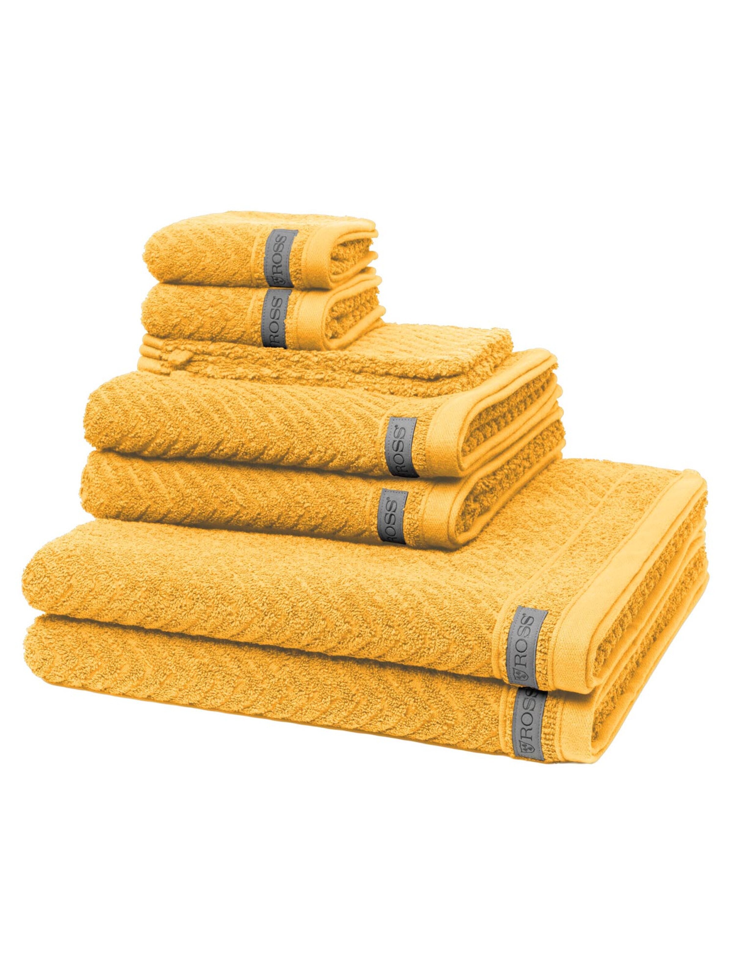 ROSS Towel 'Smart' in Yellow: front