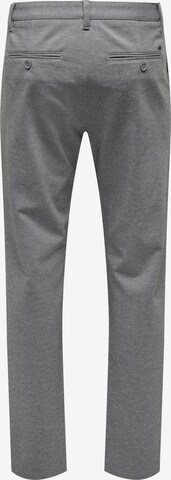 Only & Sons Regular Панталон Chino 'Mark Cay' в сиво