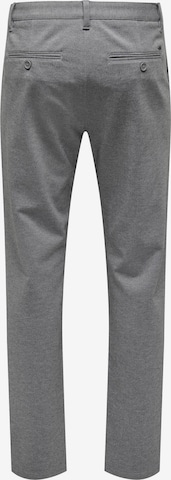 Only & Sons Regular Chino Pants 'Mark Cay' in Grey