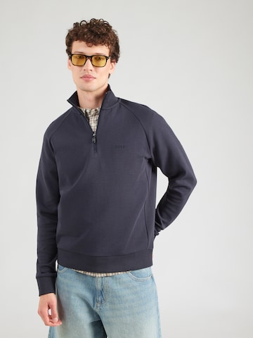 BOSS Mikina - Modrá: predná strana