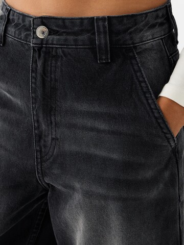 Wide leg Jeans di Bershka in nero