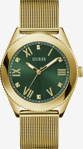 GUESS Analoog horloge ' NOBLE ' in Goud: voorkant