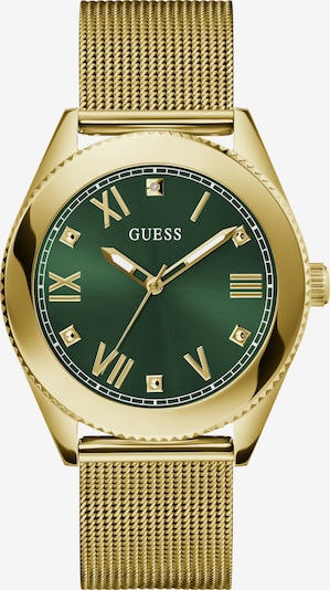 GUESS Analog Watch ' NOBLE ' in Gold / Green, Item view