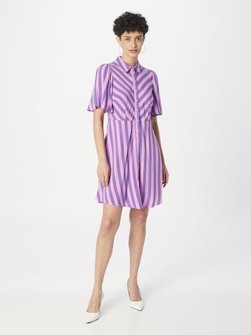 Robe-chemise 'Savanna' Y.A.S en violet : devant