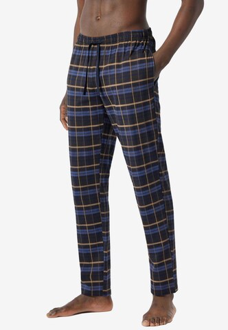 SCHIESSER Pyžamové kalhoty – hnědá: přední strana