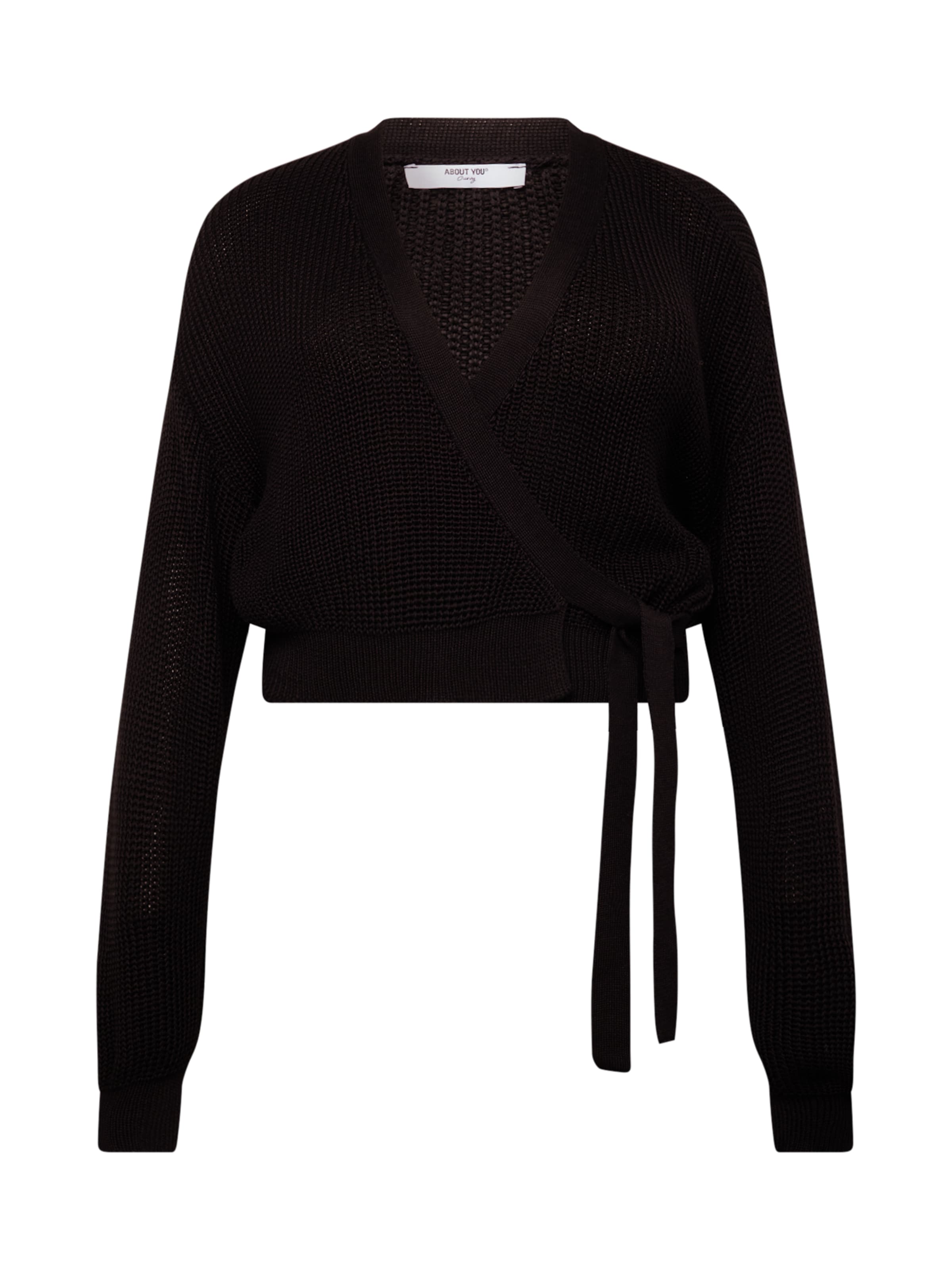 ABOUT YOU Curvy - Cárdigan en negro: frente