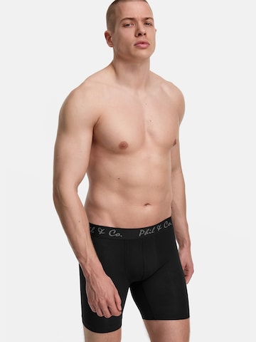 Phil & Co. Berlin - Calzoncillo boxer ' Long Boxer Briefs ' en negro