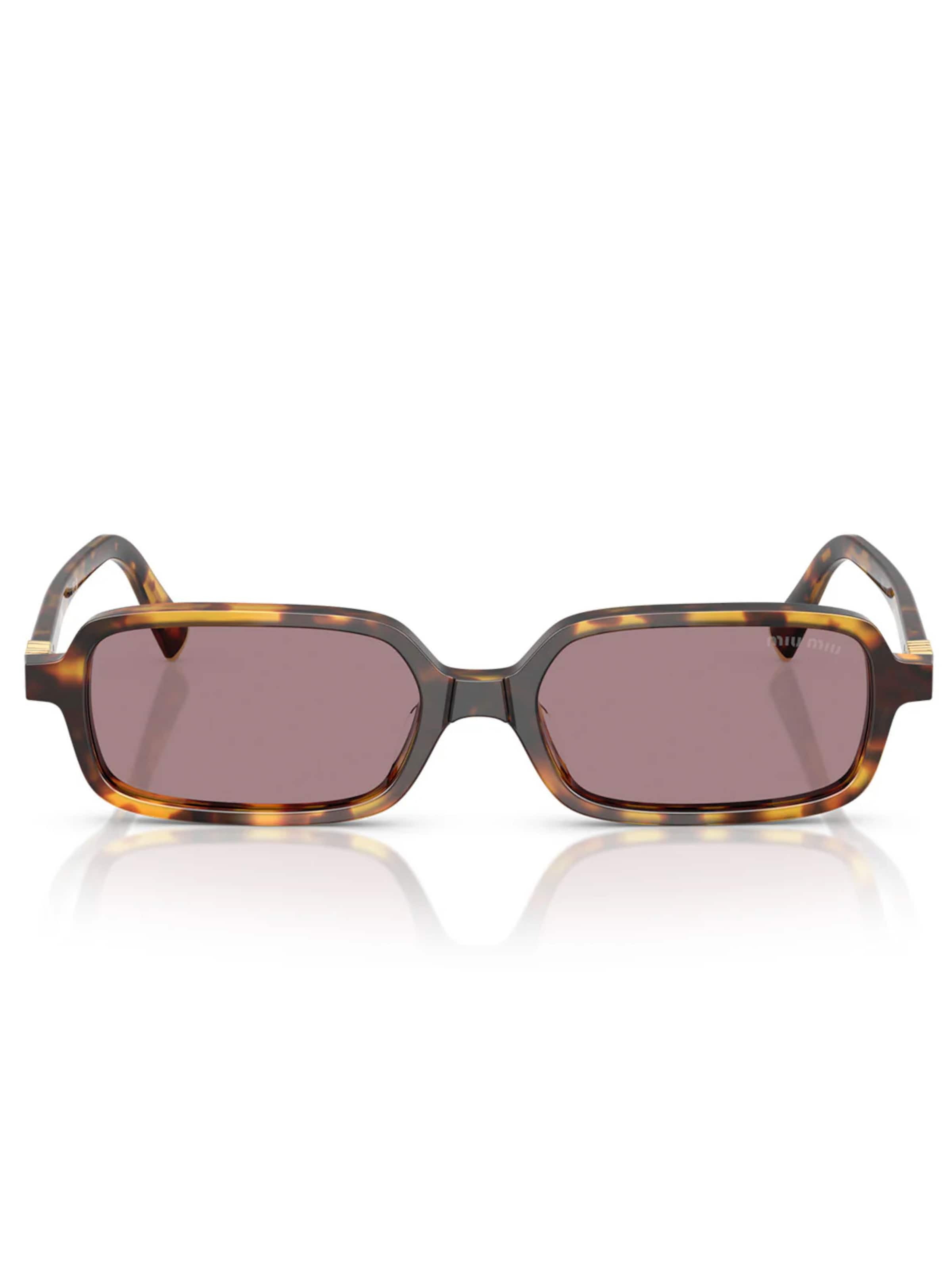 Miu Miu Sunglasses 'Miu Miu Occhiali da Sole MU11Z 14L20I Marrone/Viola Chiaro Donna' in Brown: front