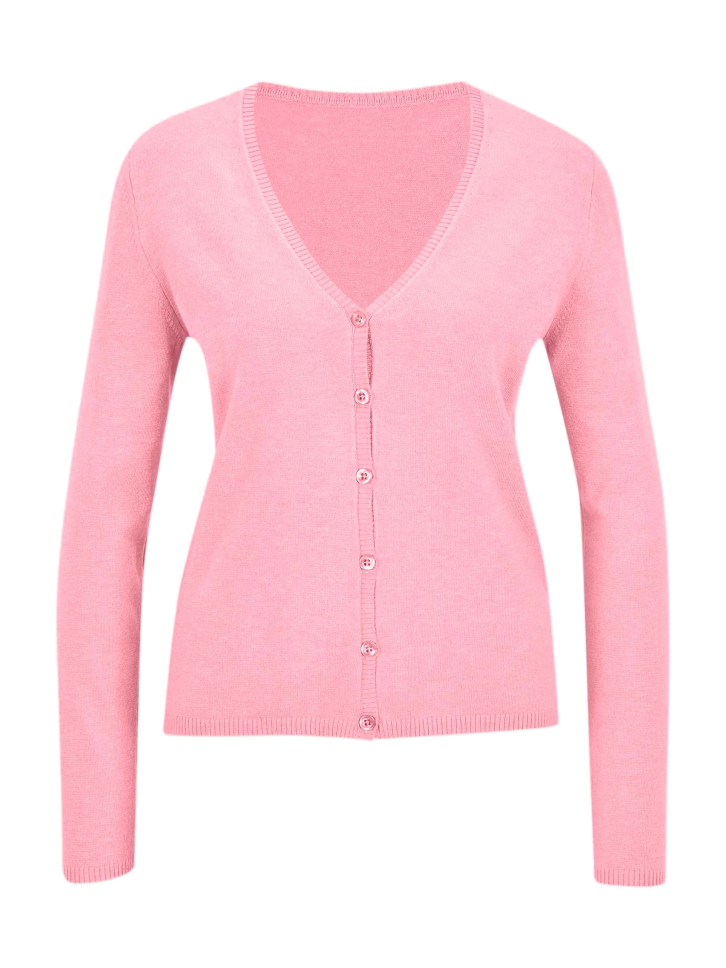 MADELEINE Strickjacke in Pink: Vorderseite