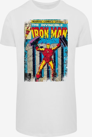 F4NT4STIC T-Shirt 'Marvel Iron Man Cover' in Weiß: Vorderseite