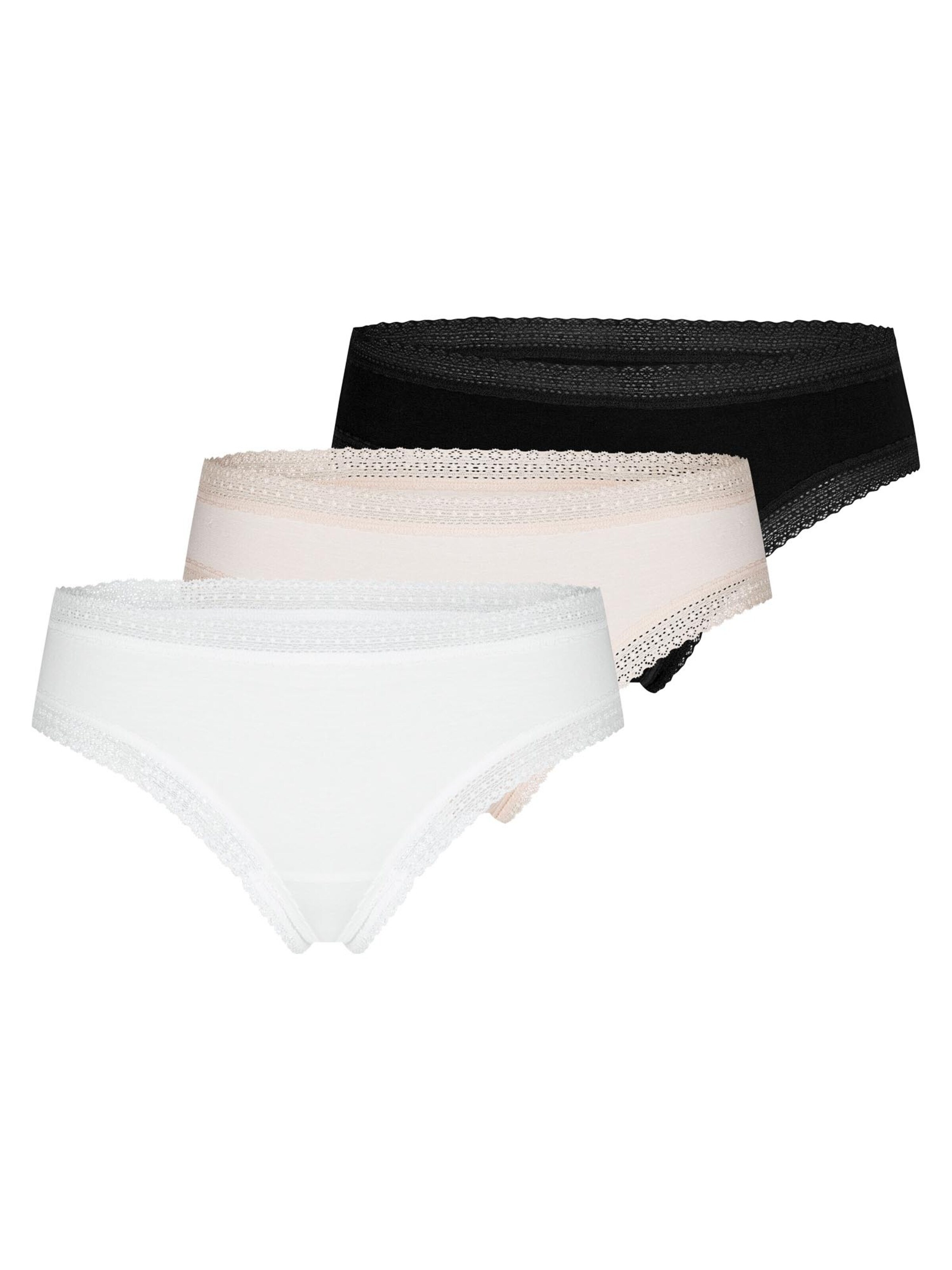 Mey Boyshorts 'Modal Lace' in White: front