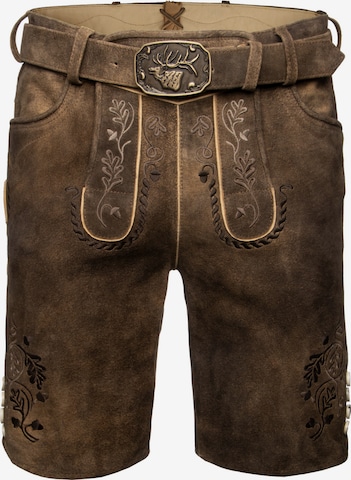 Pantalon 'Gernot' SPIETH & WENSKY en marron : devant