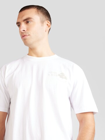 T-Shirt 'Mind and Soil' Lindbergh en blanc