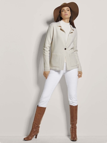 MADELEINE Gebreid vest in Wit