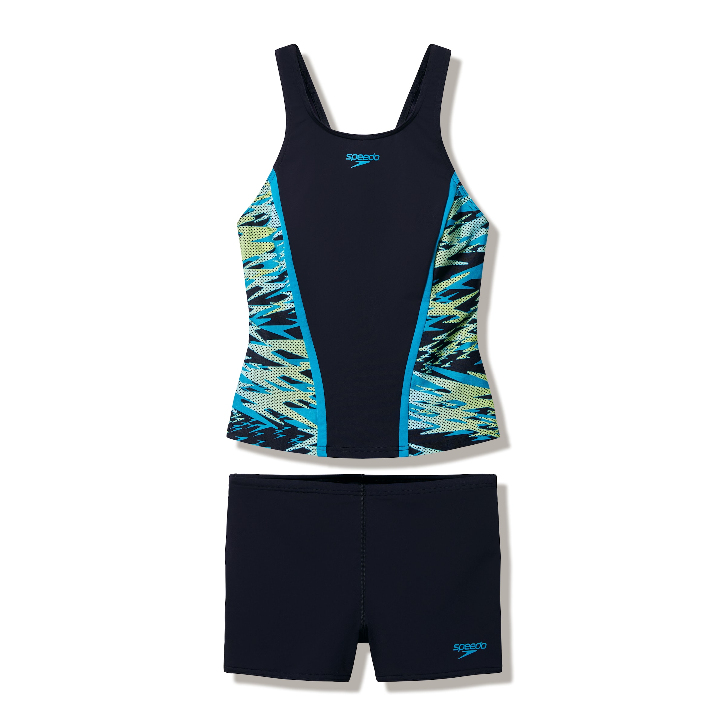SPEEDO Bralette Athletic Tankini in Blue: front