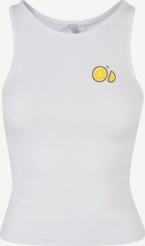 Top 'Lemon Racer' di Urban Classics in bianco: frontale