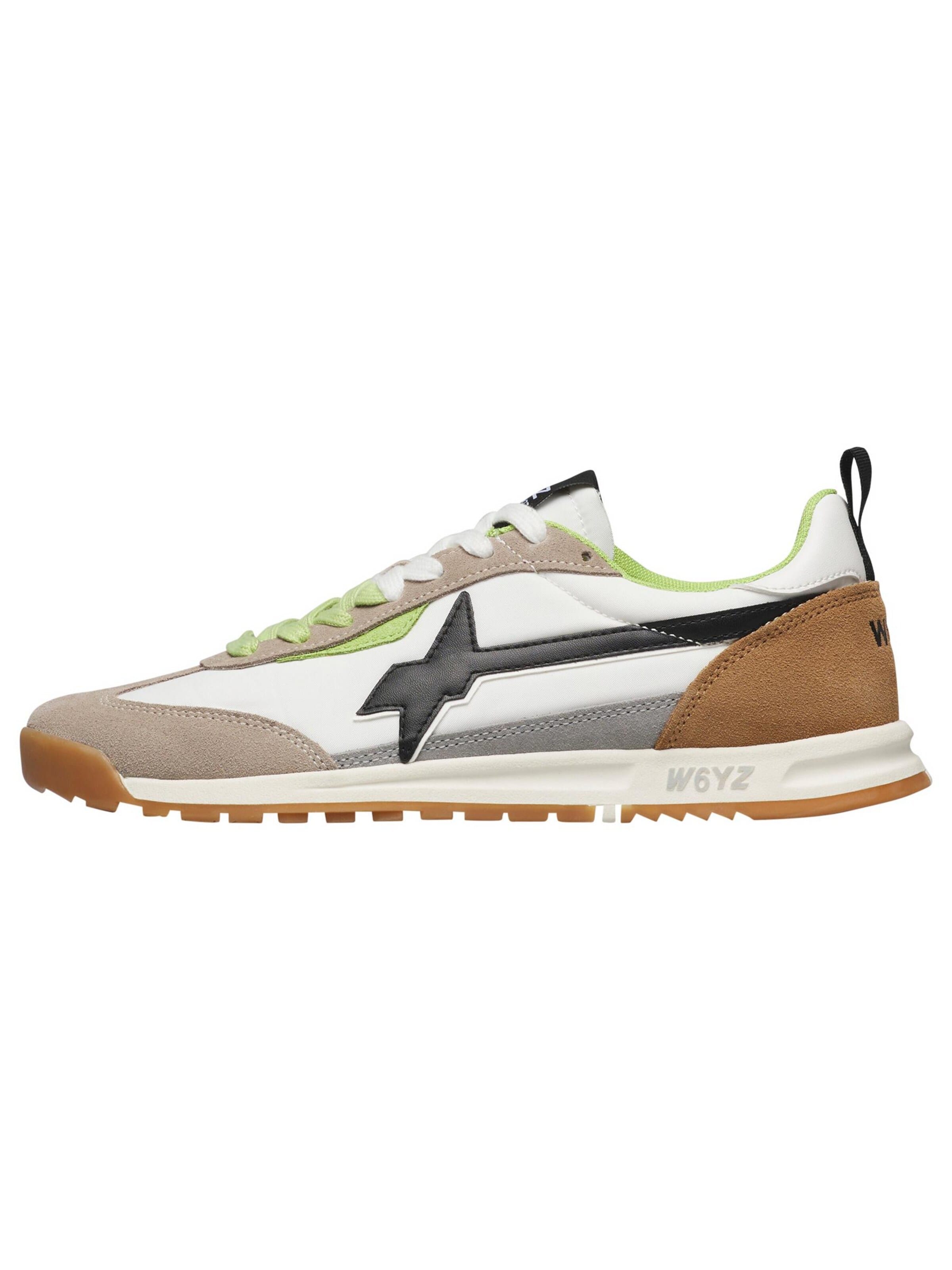W6YZ Platform trainers 'KEY-M.' in Grey: front