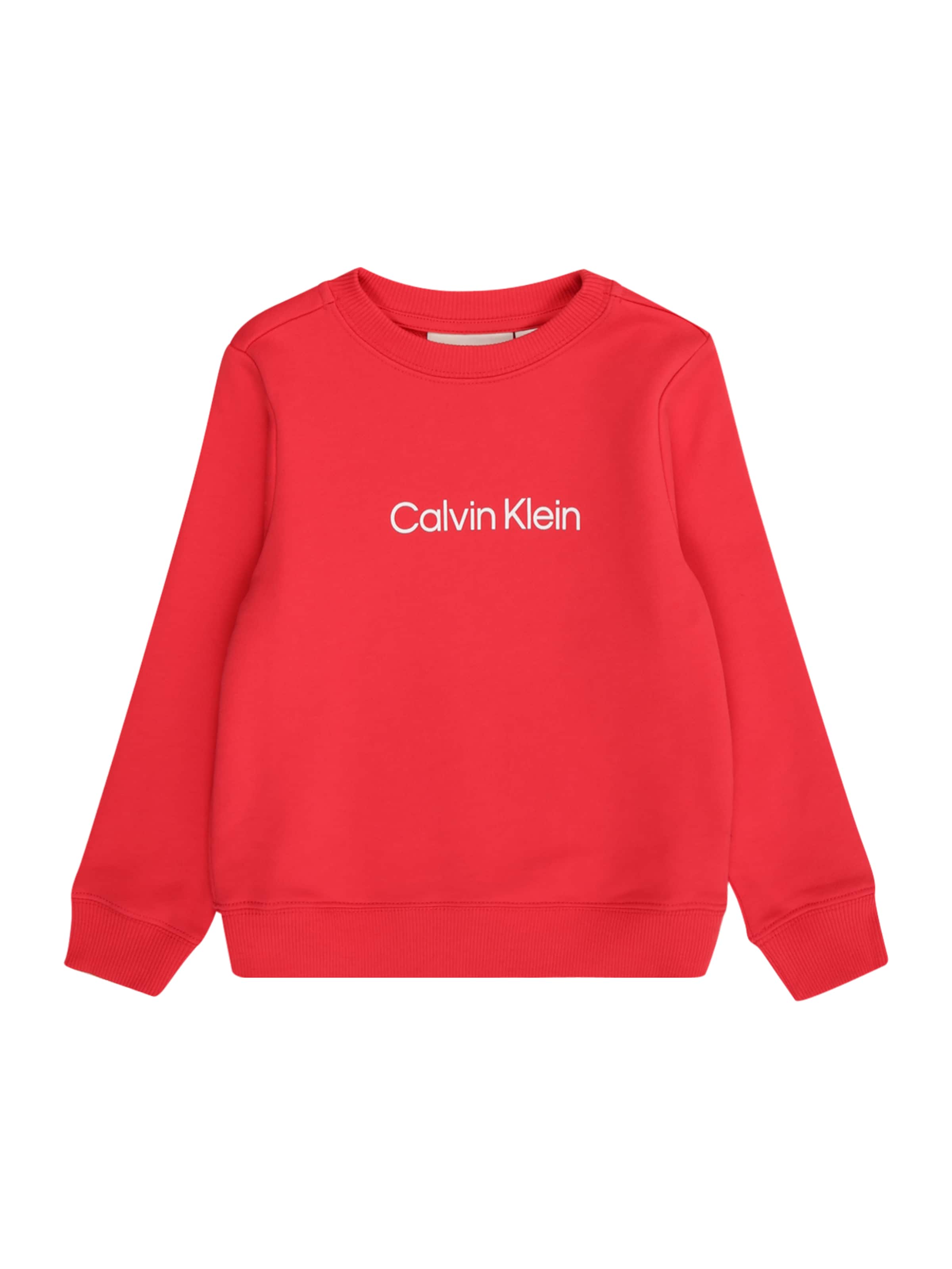 Sweat Calvin Klein Jeans en rouge : devant