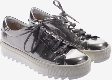 Salvatore Ferragamo Turnschuhe / Sneaker 38,5 in Silber: Vorderseite