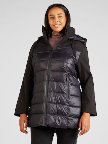 ONLY Curve Zimní bunda – černá: přední strana