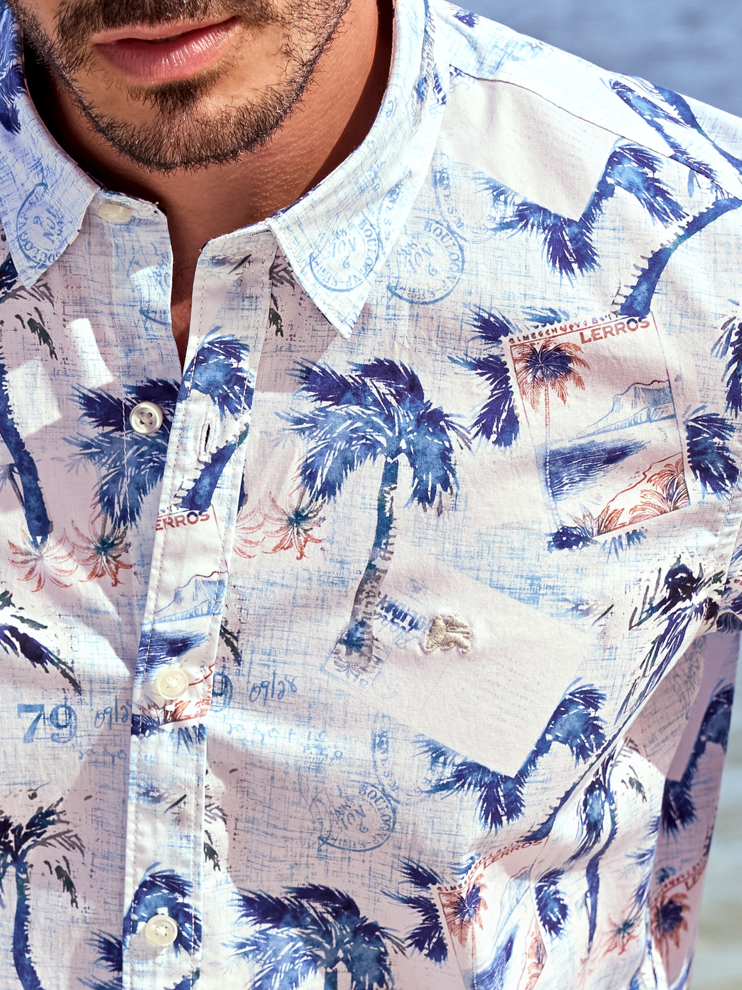 Coupe regular Chemise LERROS en blanc