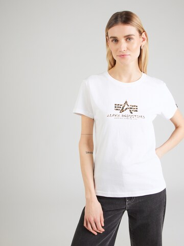 Tricou de la ALPHA INDUSTRIES pe alb: față