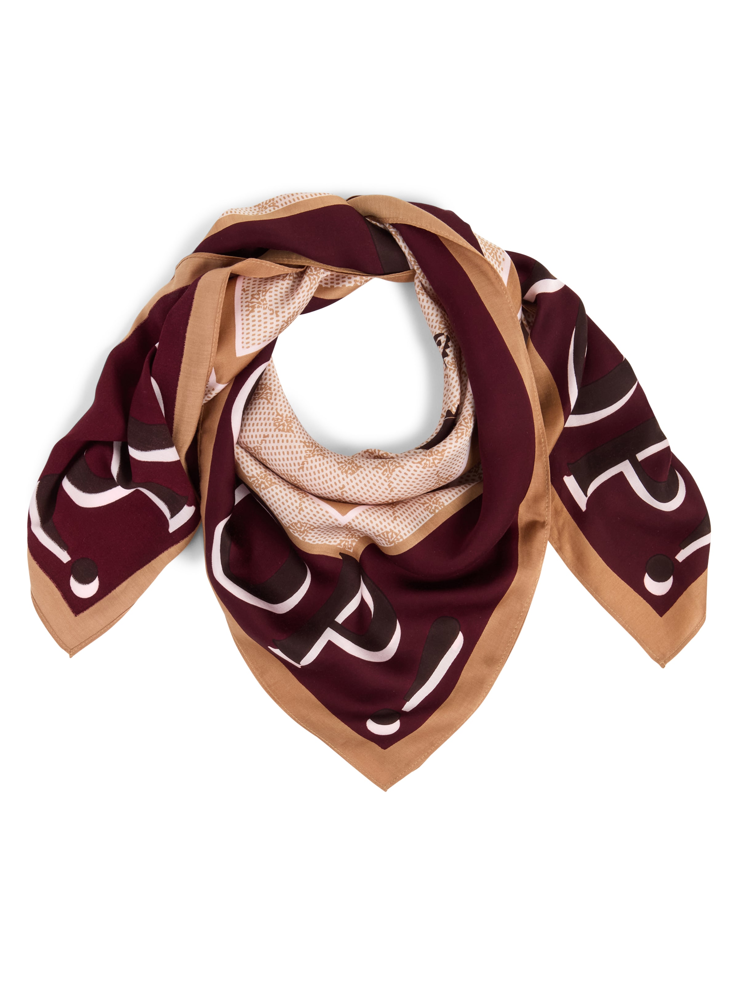 Foulard 'Aina' JOOP! en marron : devant