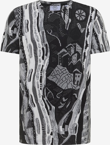 Carlo Colucci Shirt 'Einhaeuserer' in Zwart: voorkant