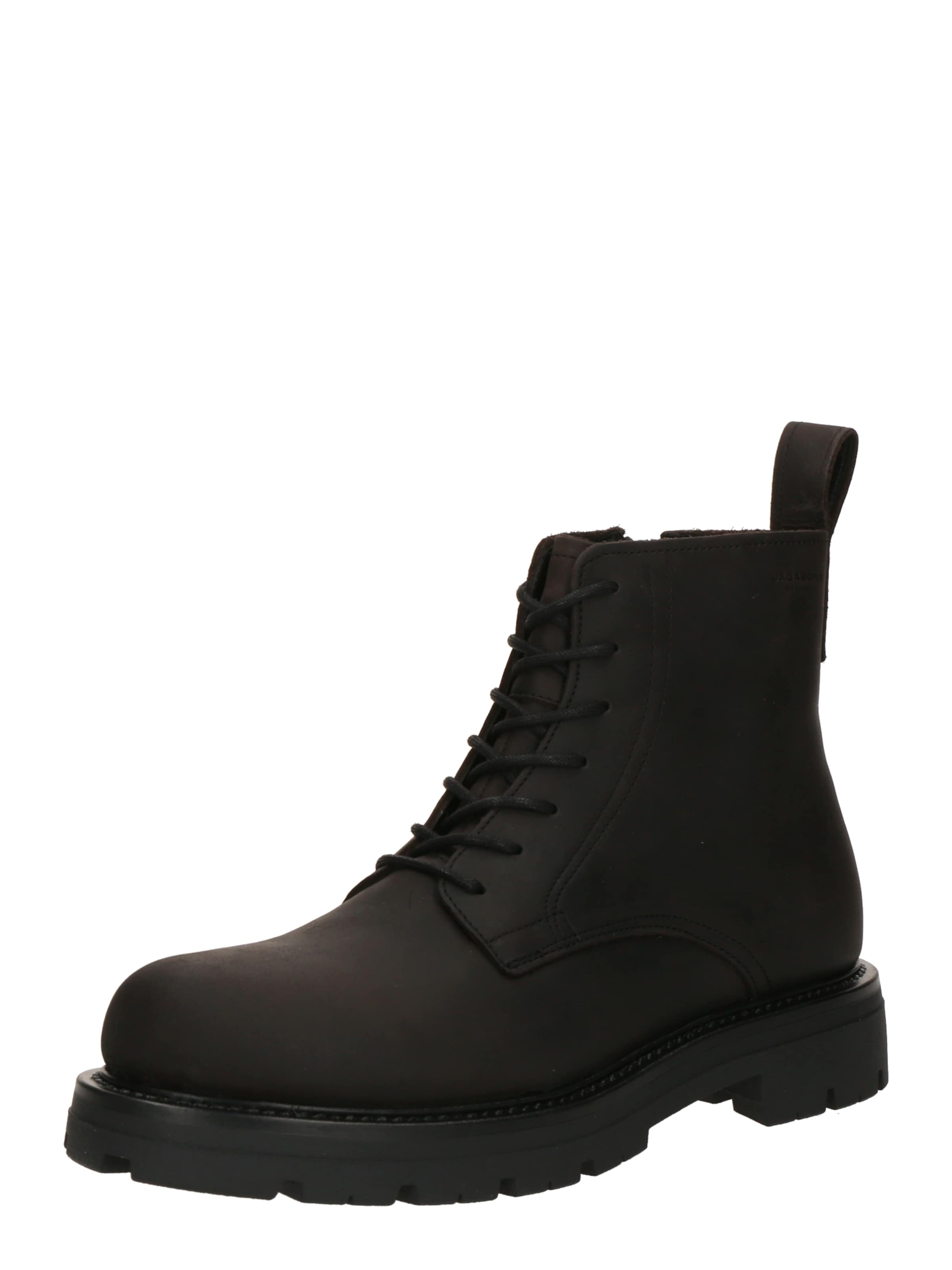 Bocanci cu șireturi 'CAMERON' de la VAGABOND SHOEMAKERS pe negru: față