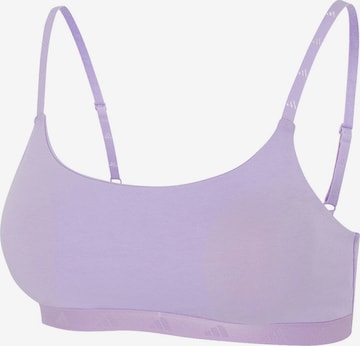 ADIDAS SPORTSWEAR Bustier BH 'Essentials' in Lila: Vorderseite