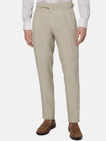 Regular Pantalon à plis Boggi Milano en beige : devant