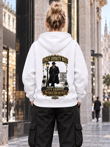 LUNØIR Studio Sweatshirt 'Only Loyalty Rule' in Wit