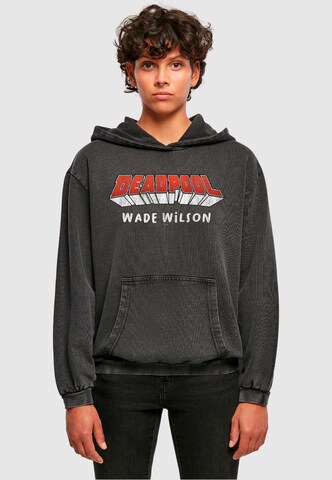 ABSOLUTE CULT Sweatshirt 'Deadpool - Aka Wade Wilson' in Black: front