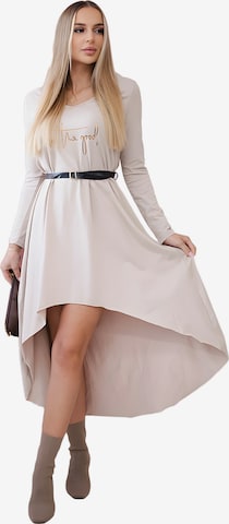Lumera Kleid in Beige: Vorderseite