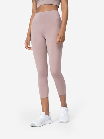 4F Skinny Sportbroek in Bruin: voorkant