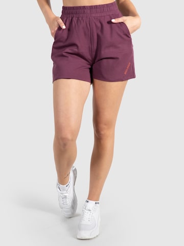 Regular Pantalon de sport 'Althea' Smilodox en violet : devant