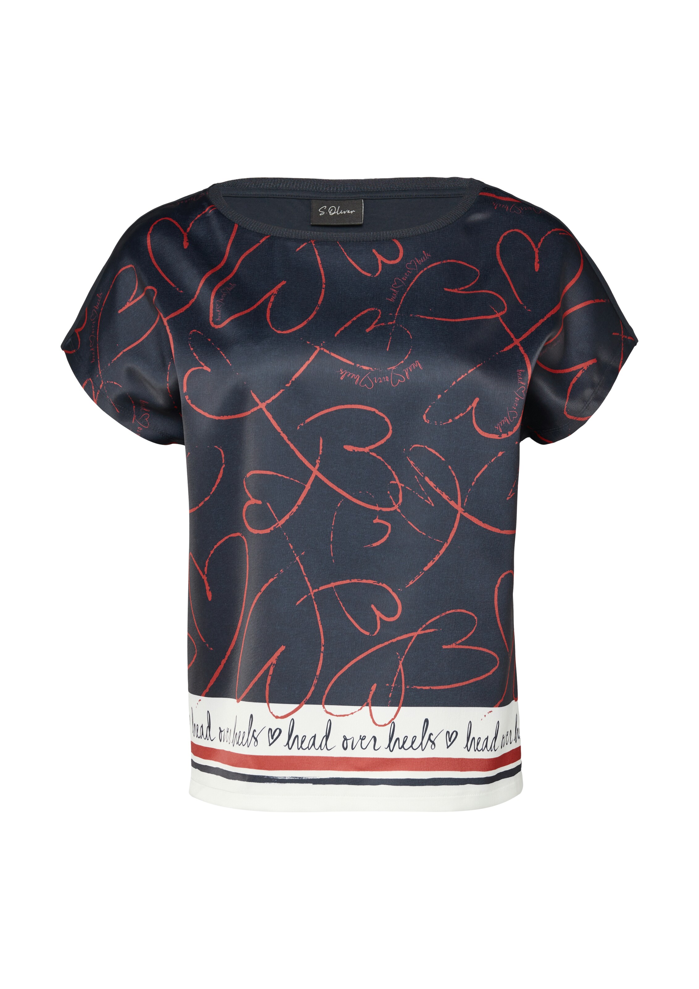 s.Oliver BLACK LABEL Shirt in Blauw: voorkant