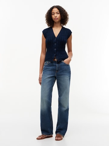 TOMMY HILFIGER Kootud vest, värv sinine