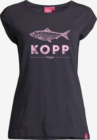 salzhaut Shirt 'Biike - Fischkopp Digga' in Blauw: voorkant