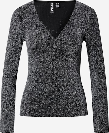 PIECES Paita 'PCLINA' värissä harmaa: etupuoli