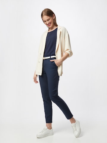 VERO MODA Slimfit Chino kalhoty 'Leah' – modrá