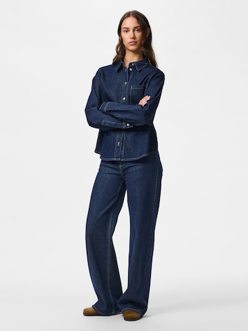 PIECES Wide leg Jeans 'PCSilke' in Blue