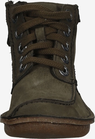 CLARKS Lace-Up Ankle Boots 'Funny Cedar' in Green