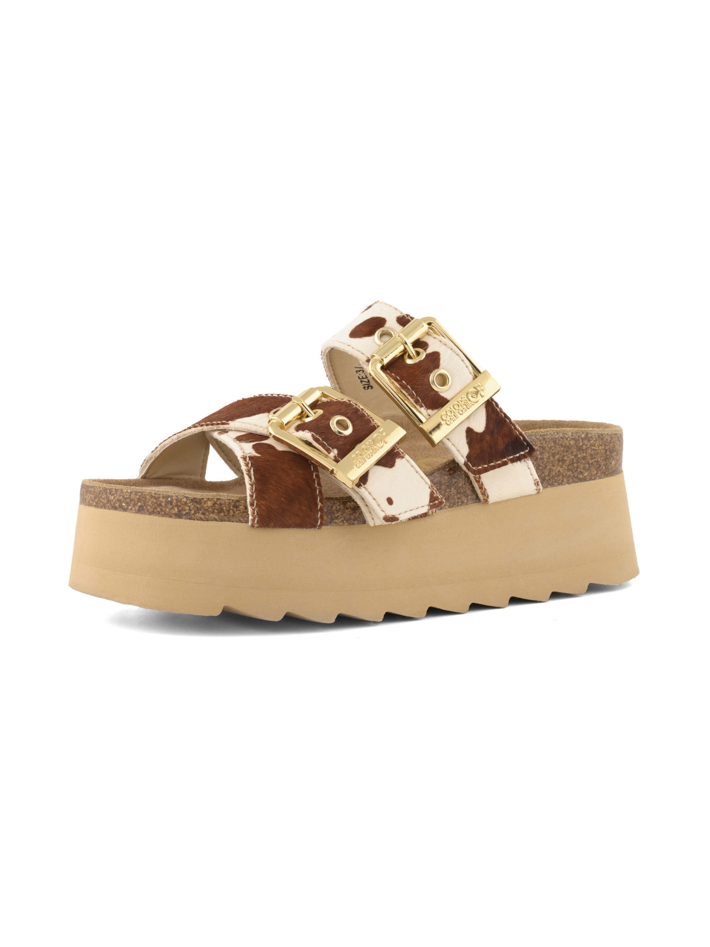 Zoccoletto di COLORS OF CALIFORNIA in marrone: frontale