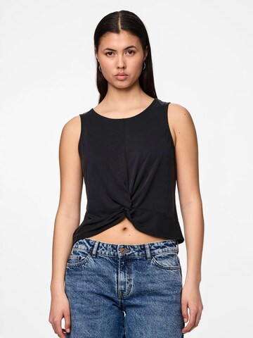 PIECES Top 'PCAnora' in Black: front