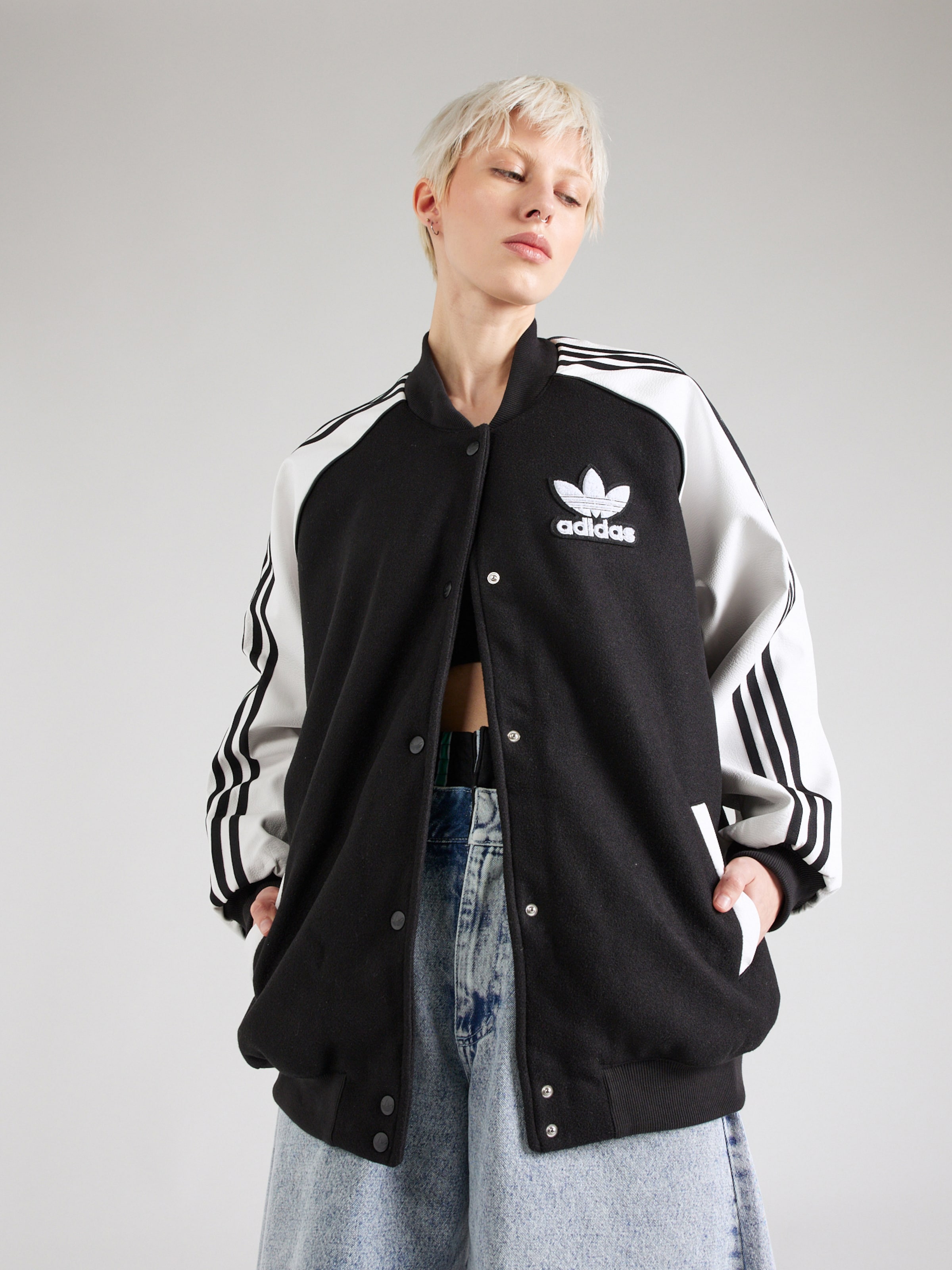 ADIDAS ORIGINALS Between Season Jacket in Black ABOUT YOU