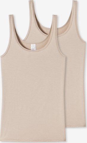 Maillot de corps SCHIESSER en beige : devant