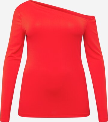 T-shirt River Island Plus en rouge : devant