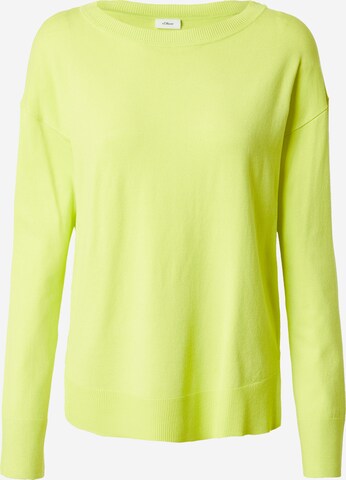 s.Oliver BLACK LABEL Sweater in Yellow: front