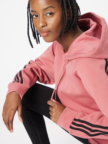 ADIDAS SPORTSWEAR Athletic Zip-Up Hoodie 'Future Icons 3-Stripes ' in Pink